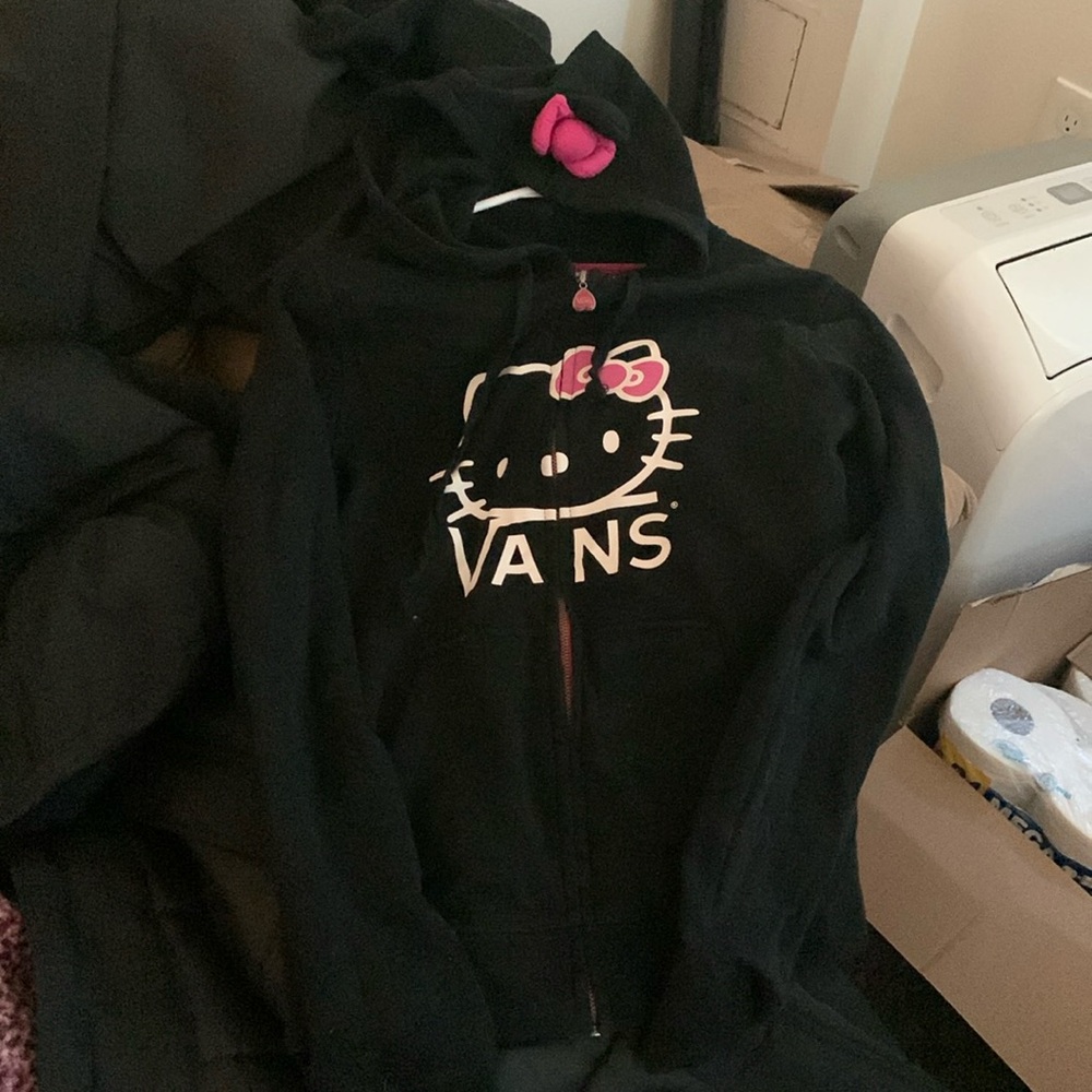 Vans hello kitty zip up hoodie M